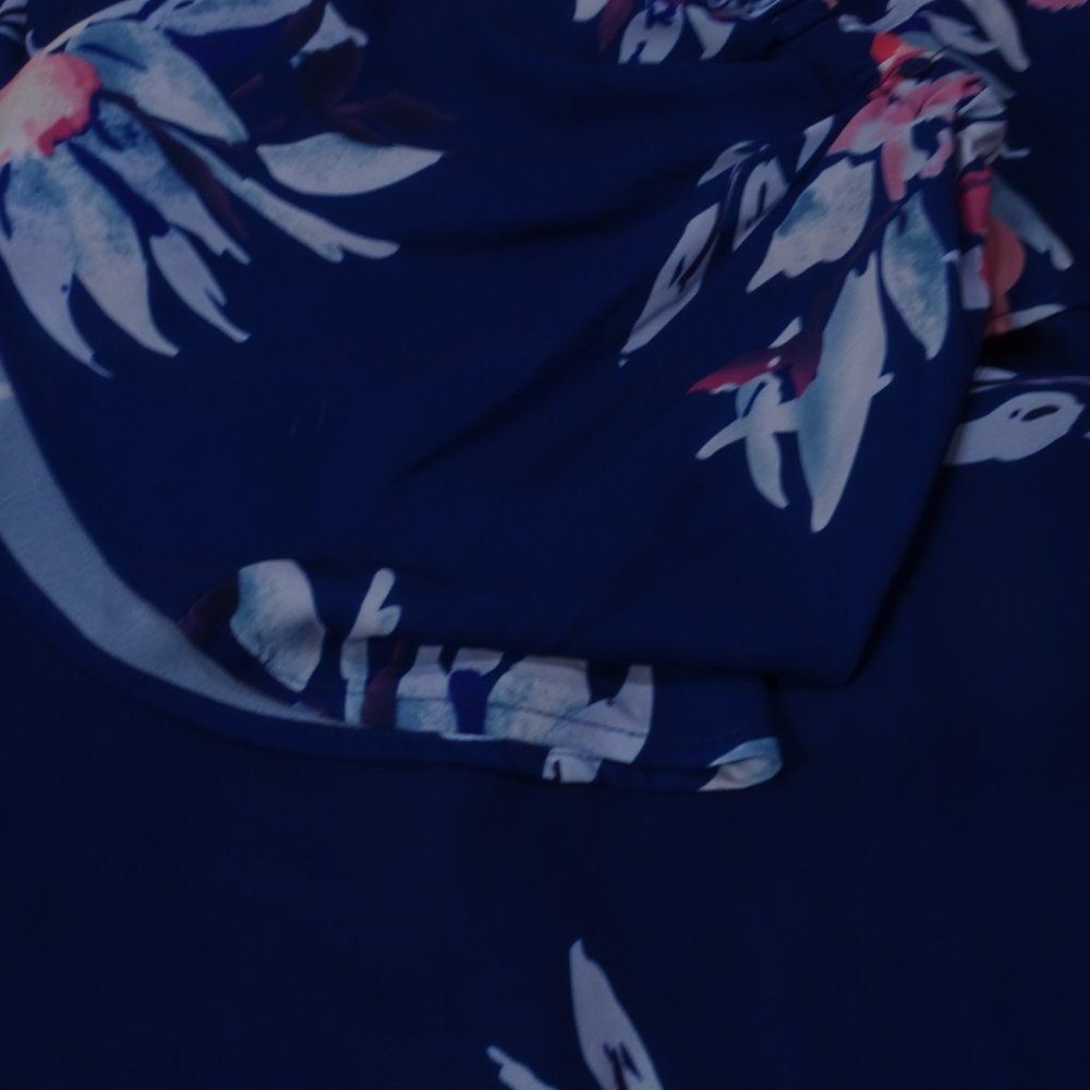 Yumi Kim Celine Dress Luxembourg Navy XS NWT 209 Spaghetti Strap Floral IRRG - Picture 8 of 8